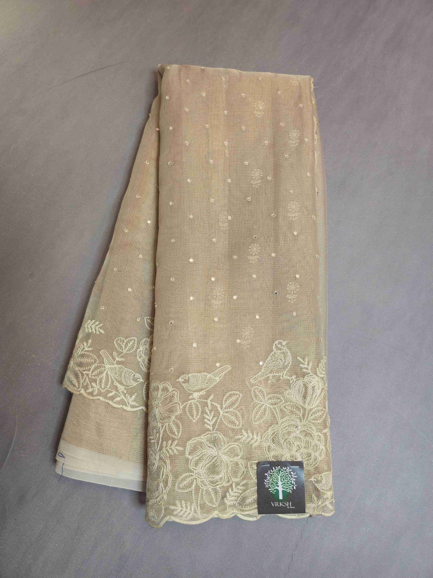 Kota tissue with thread embroidery