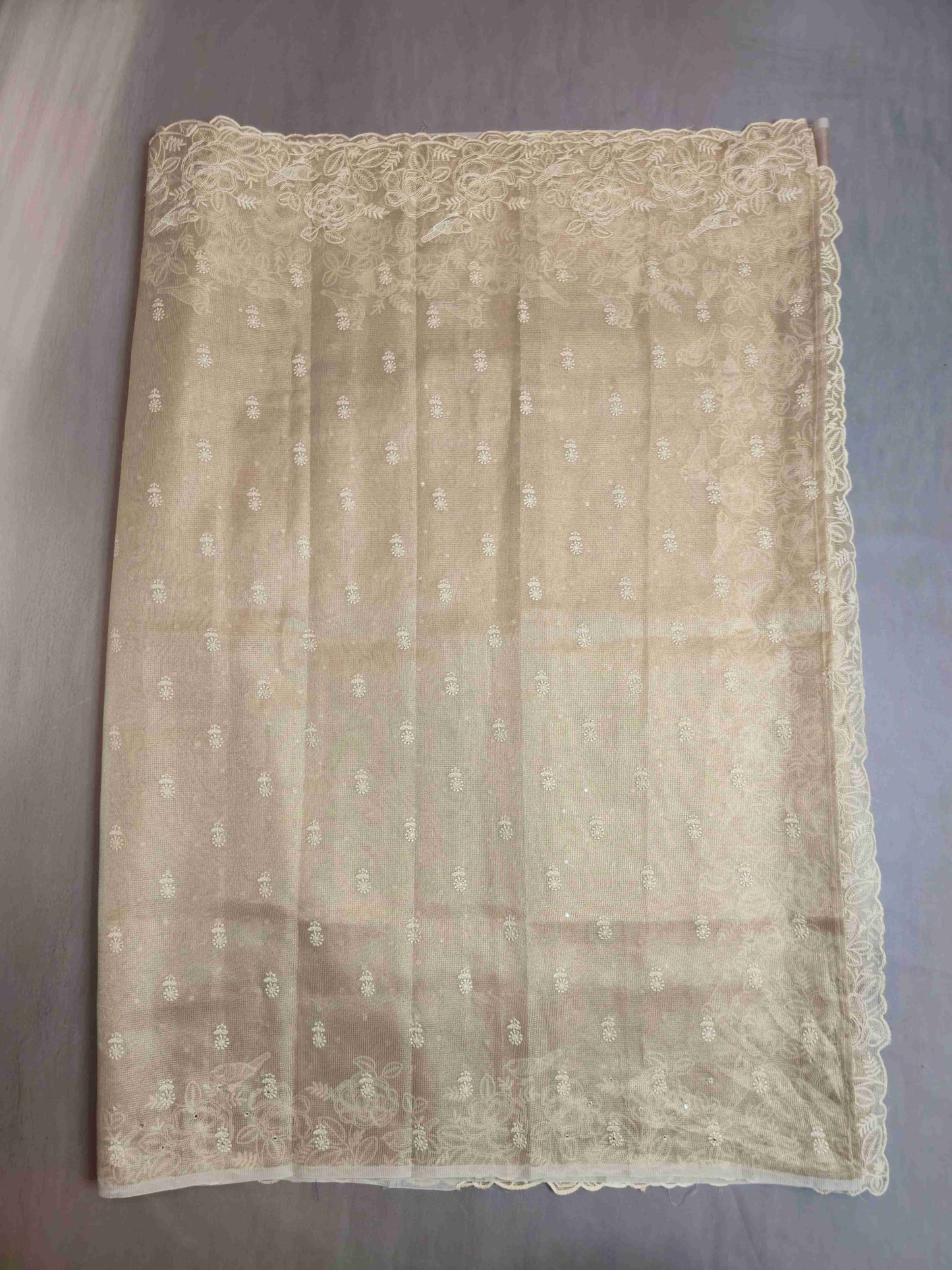Kota tissue with thread embroidery