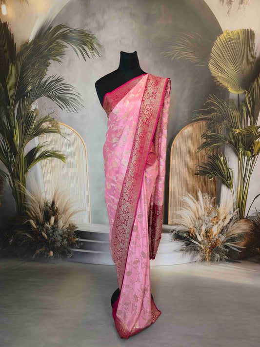 Benarasi Saree with bird weaves