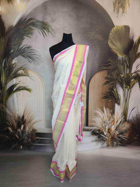 Mul cotton saree
