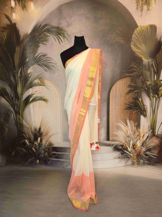 Mul cotton saree