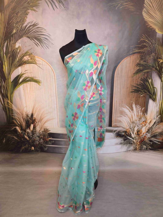 Organza Jamdani Saree