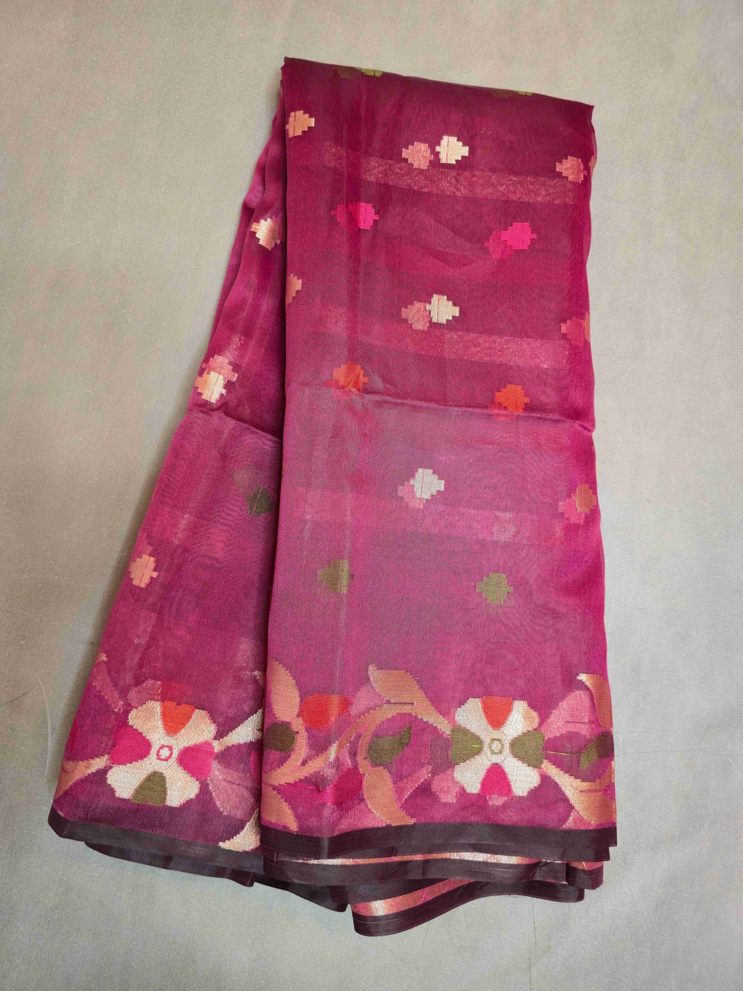 Organza Jamdani Saree