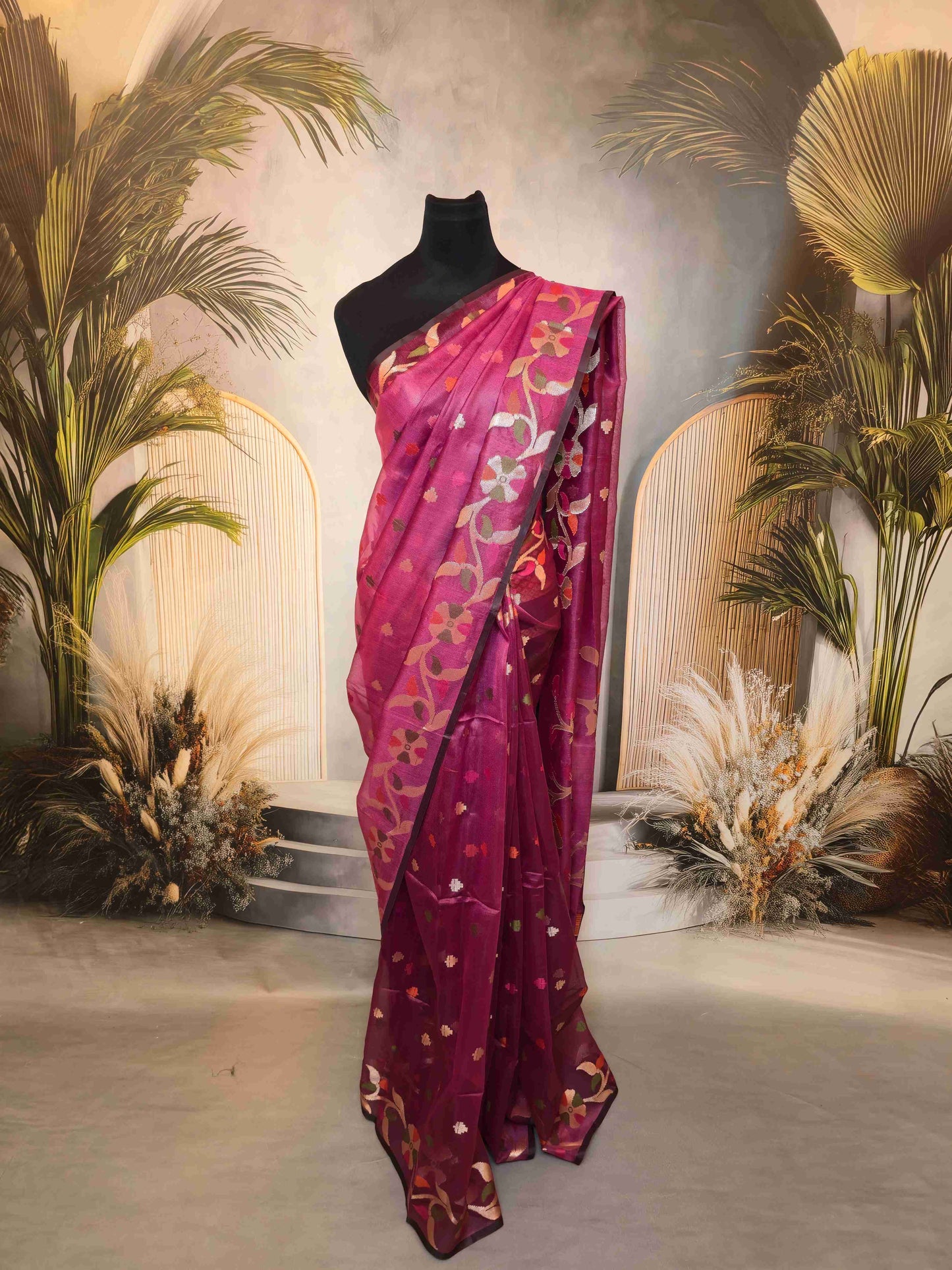 Organza Jamdani Saree