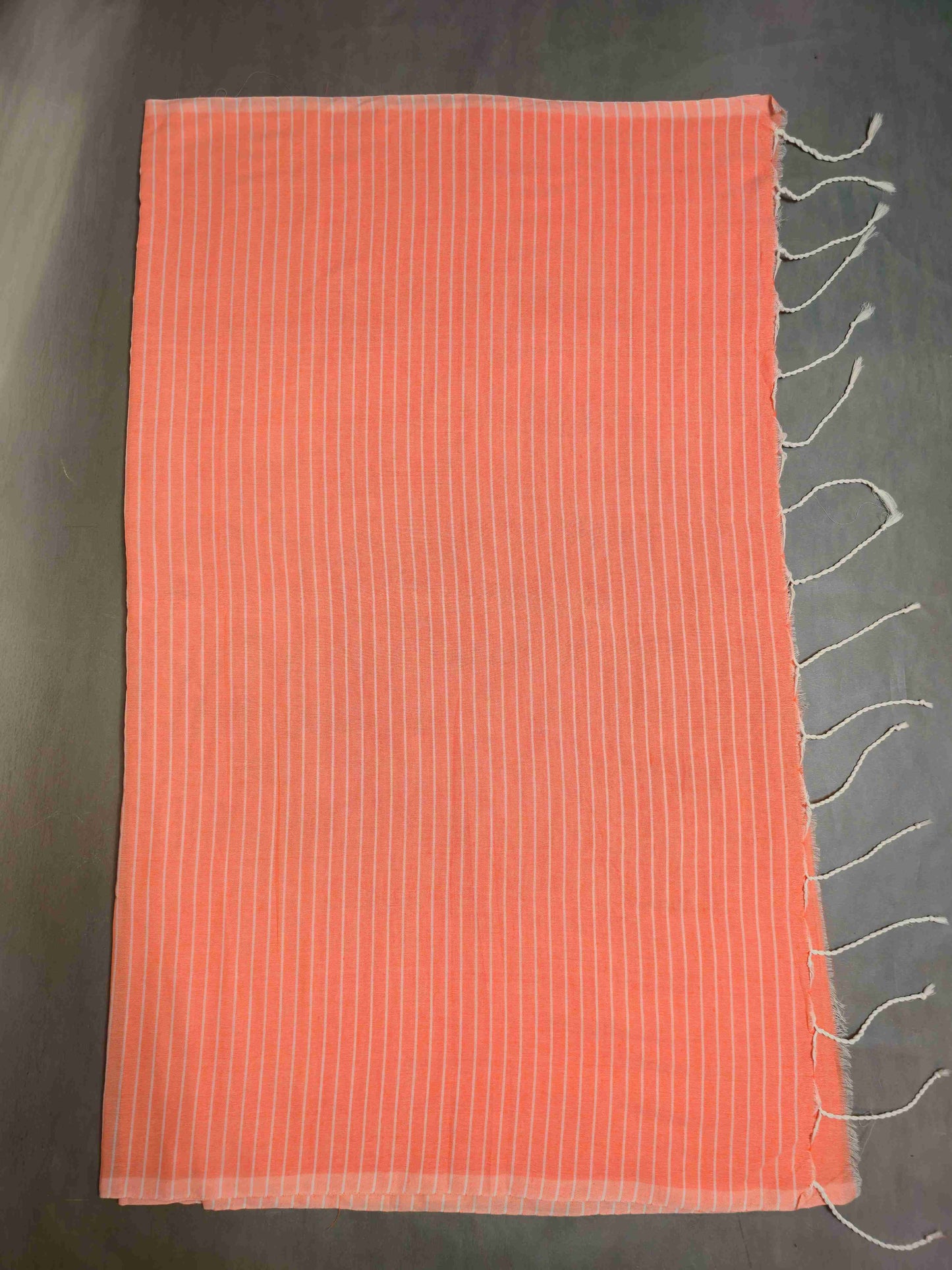 Mul cotton saree with Vertical lines