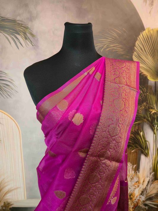Benarasi Kora Organza Silk Saree