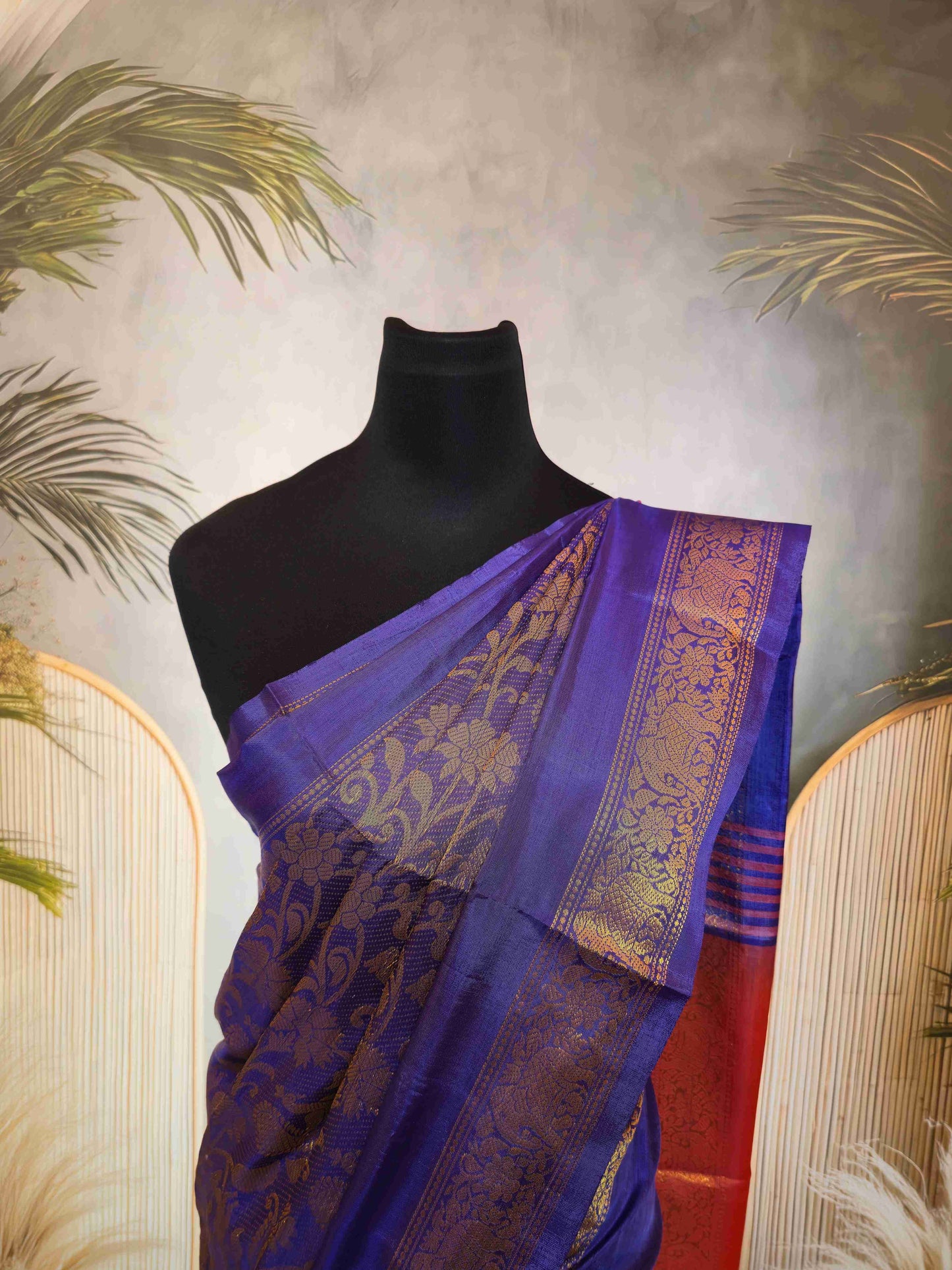 Vanasingaram Saree with Vazhainaaru Pattu