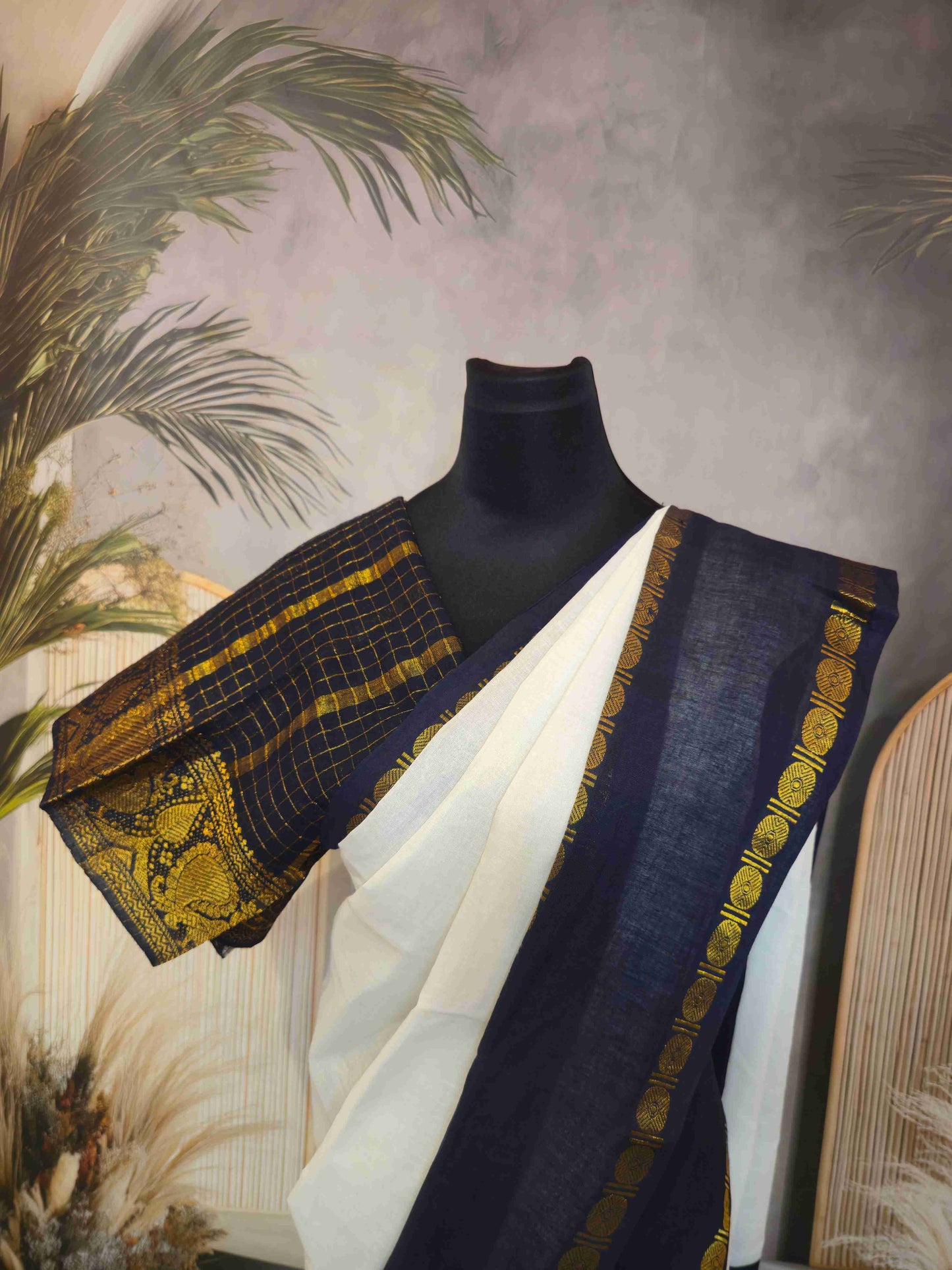 Sungudi Cotton saree