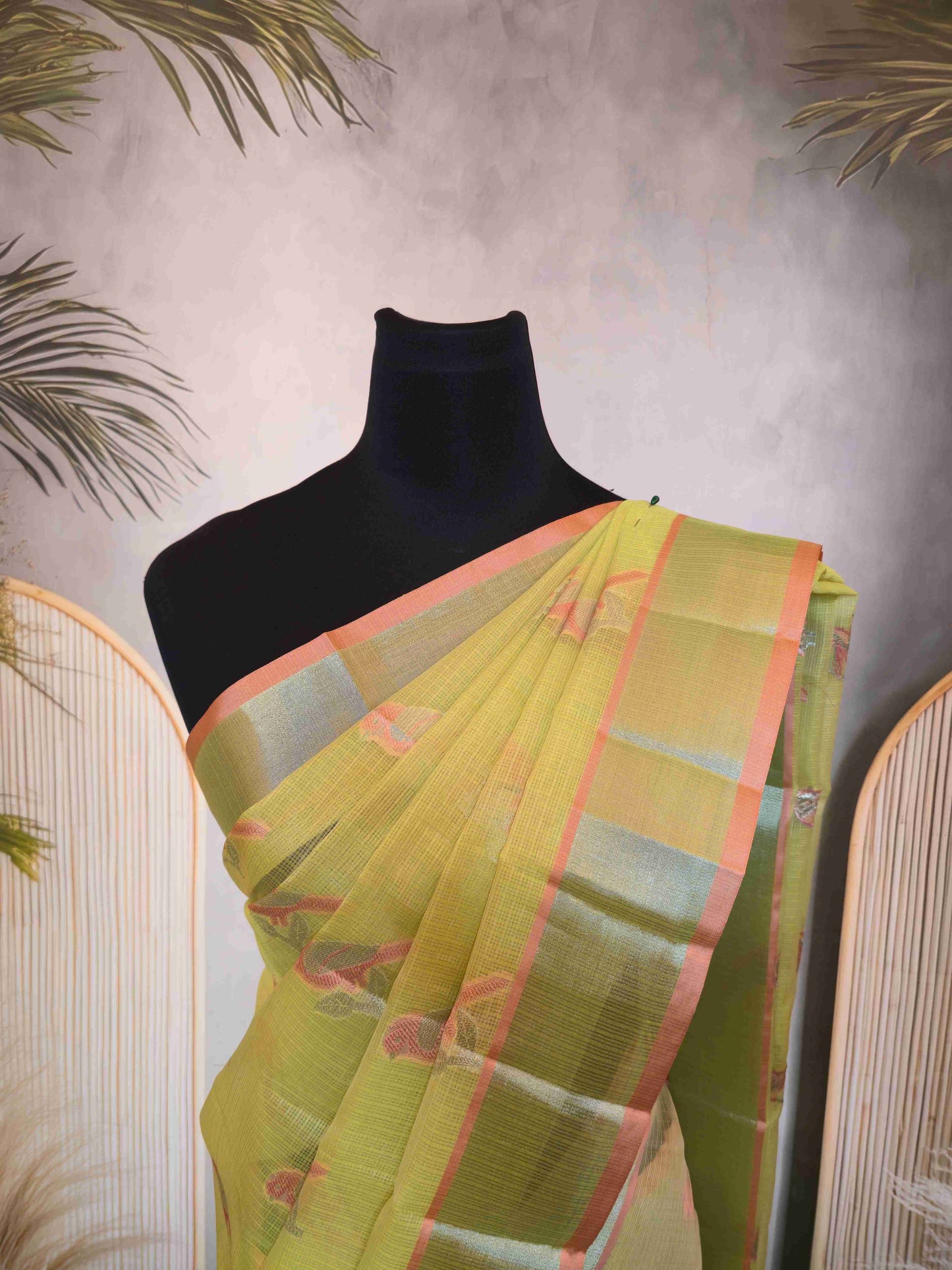 Benarasi Saree with bird weaves