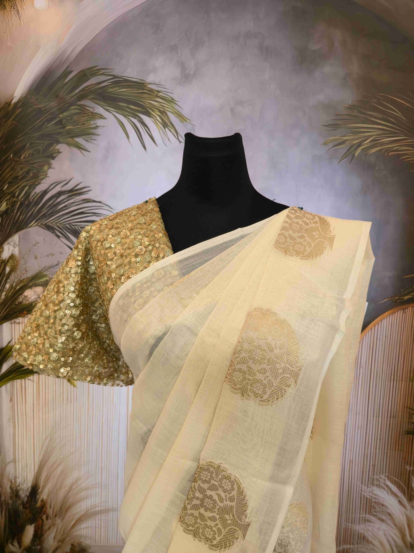 Kerala Linen Saree