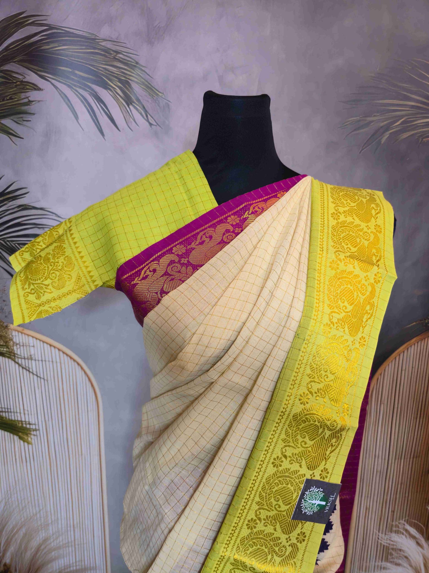 Ganga Jamuna Sungudi saree