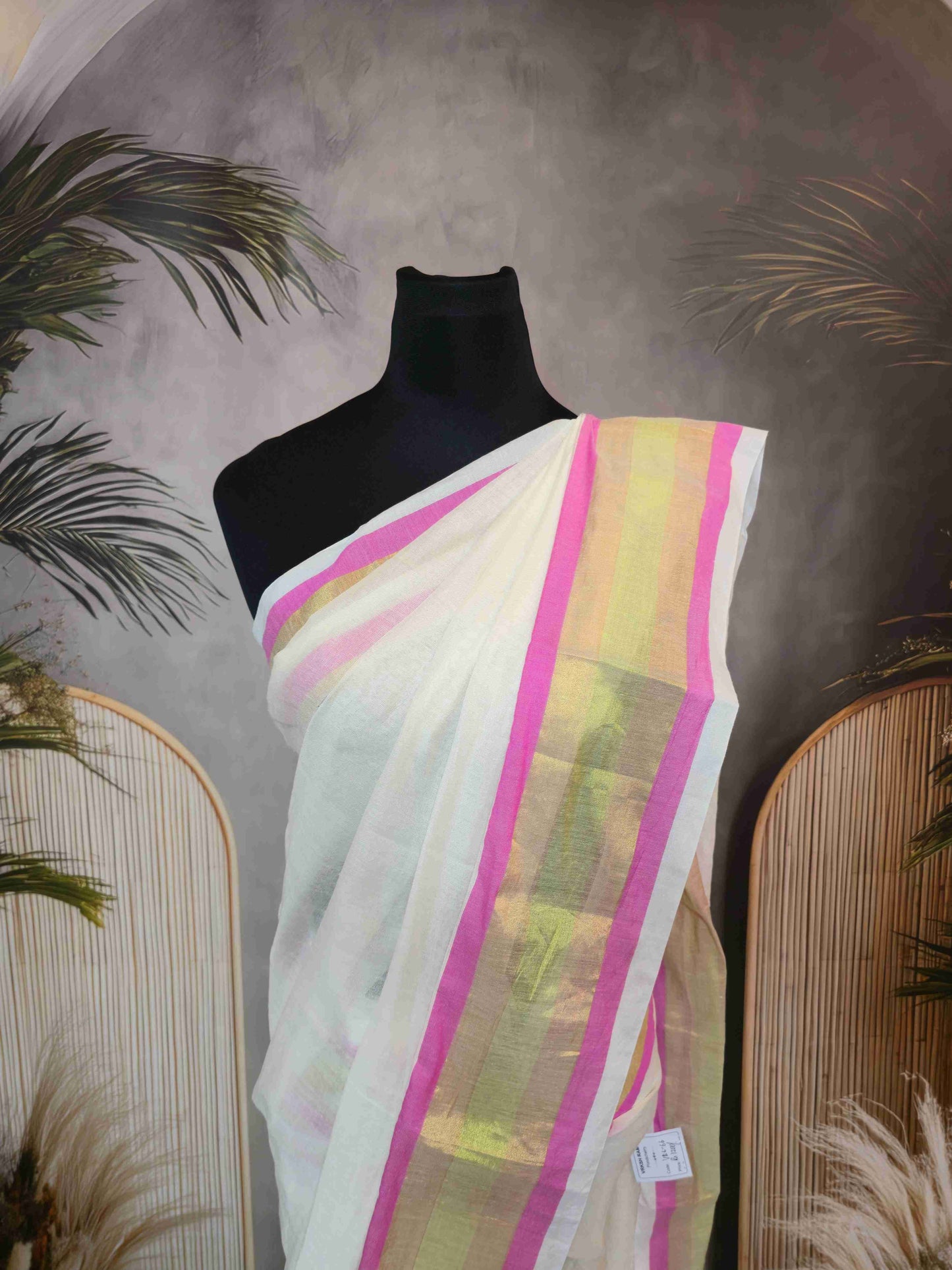 Mul cotton saree