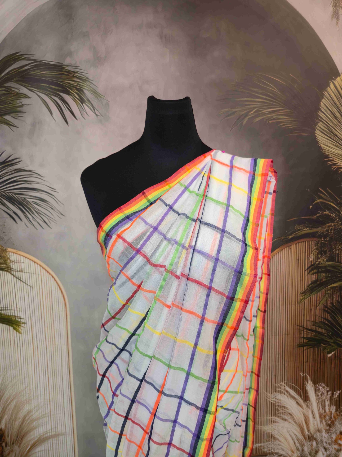 Mul cotton saree