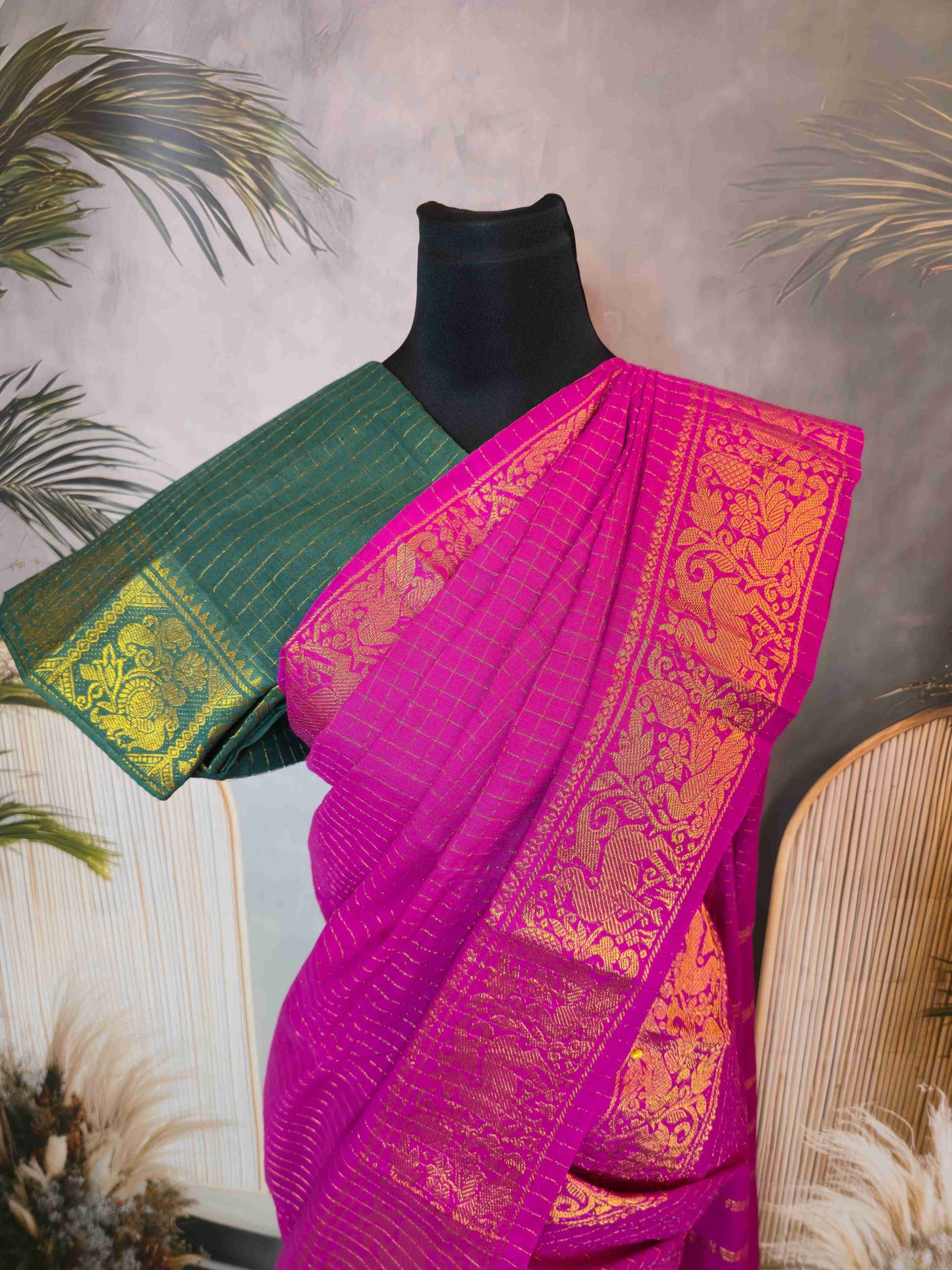 Sungudi Cotton Saree