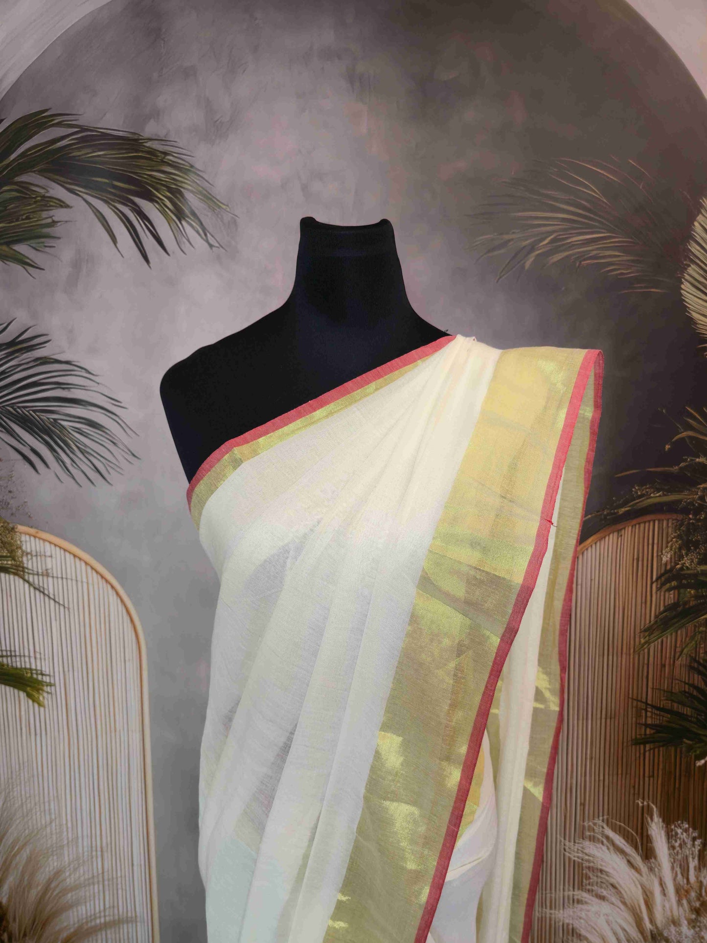Mul cotton saree