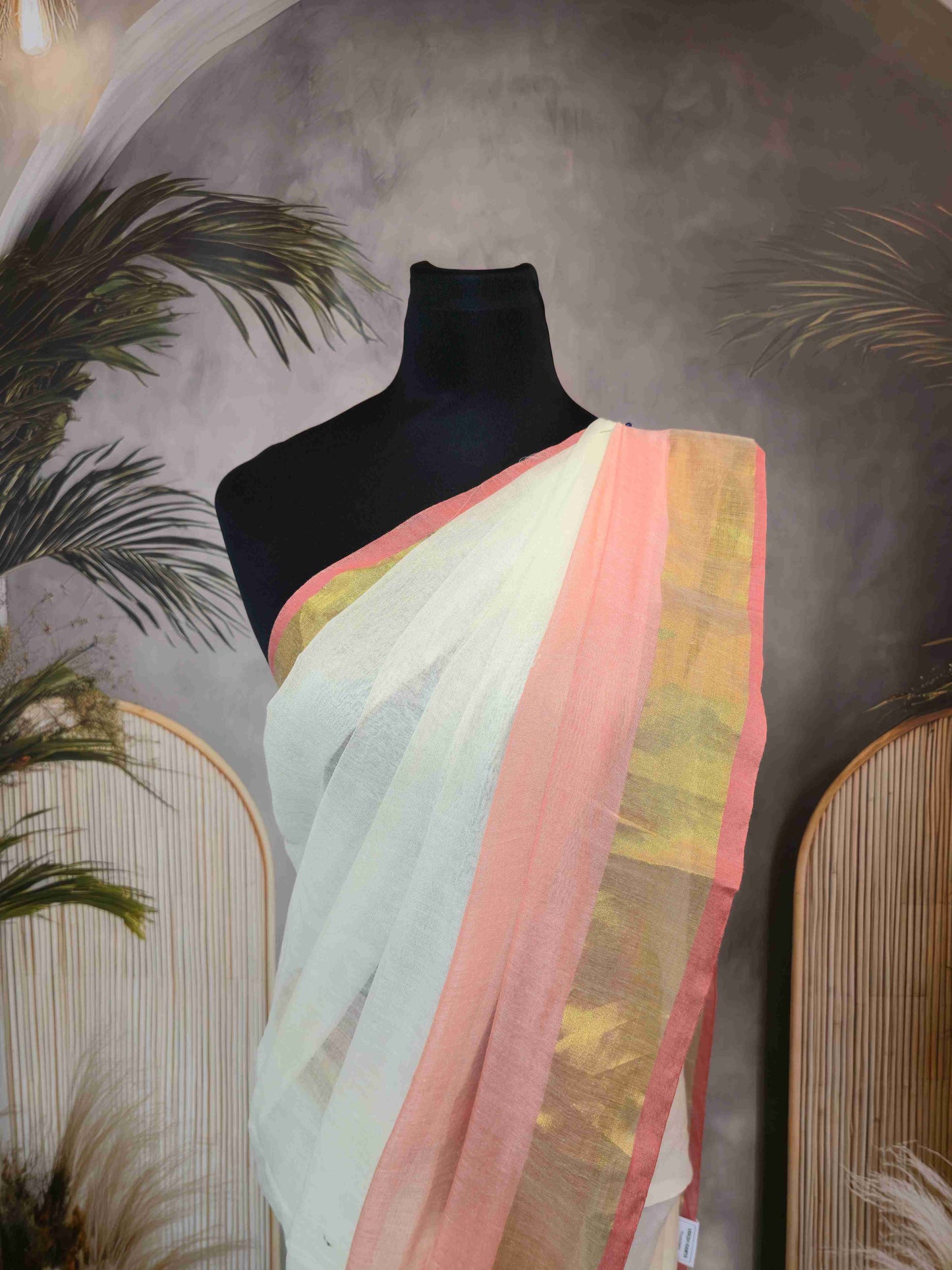 Mul cotton saree