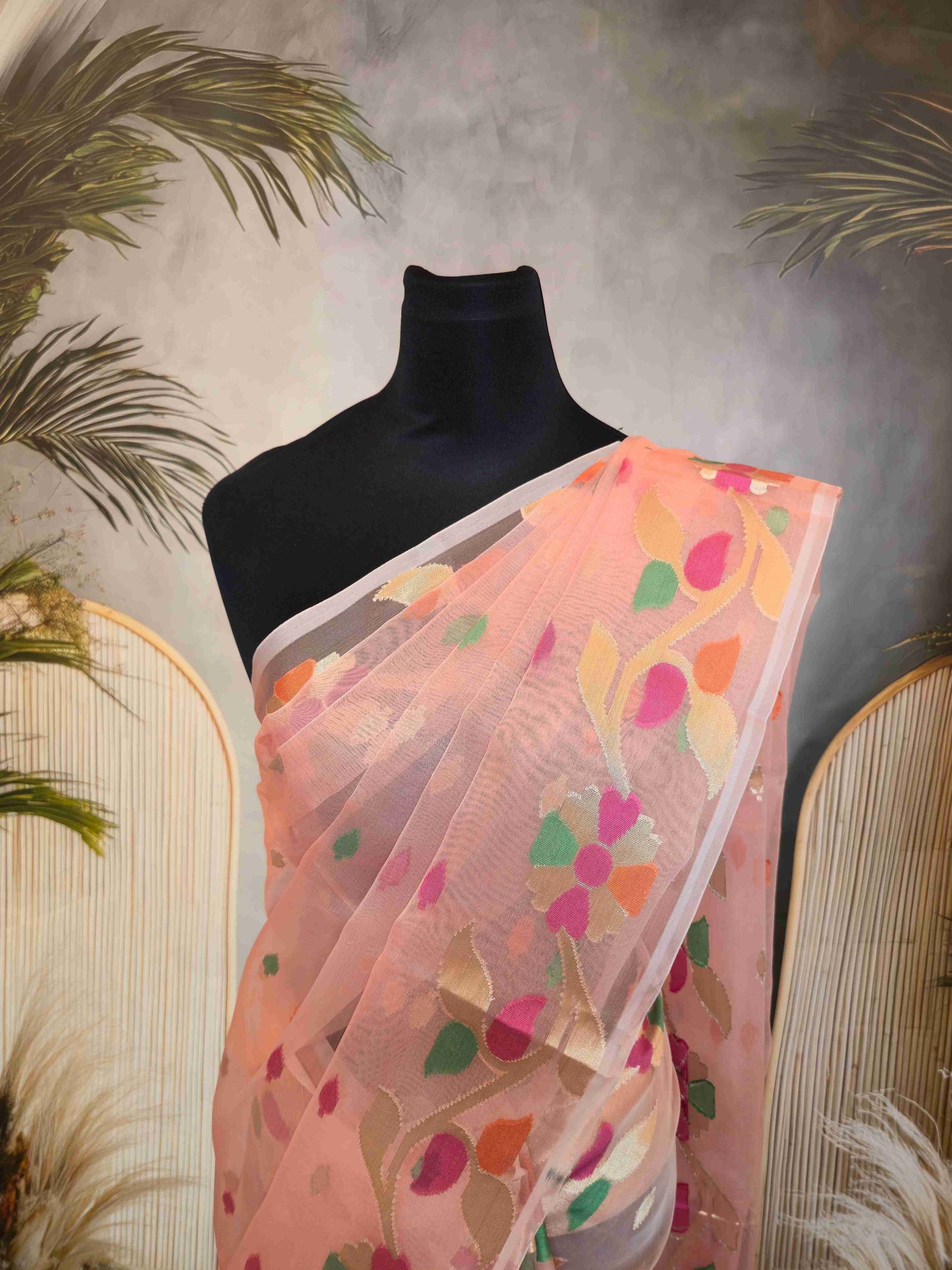 Organza Jamdani Saree