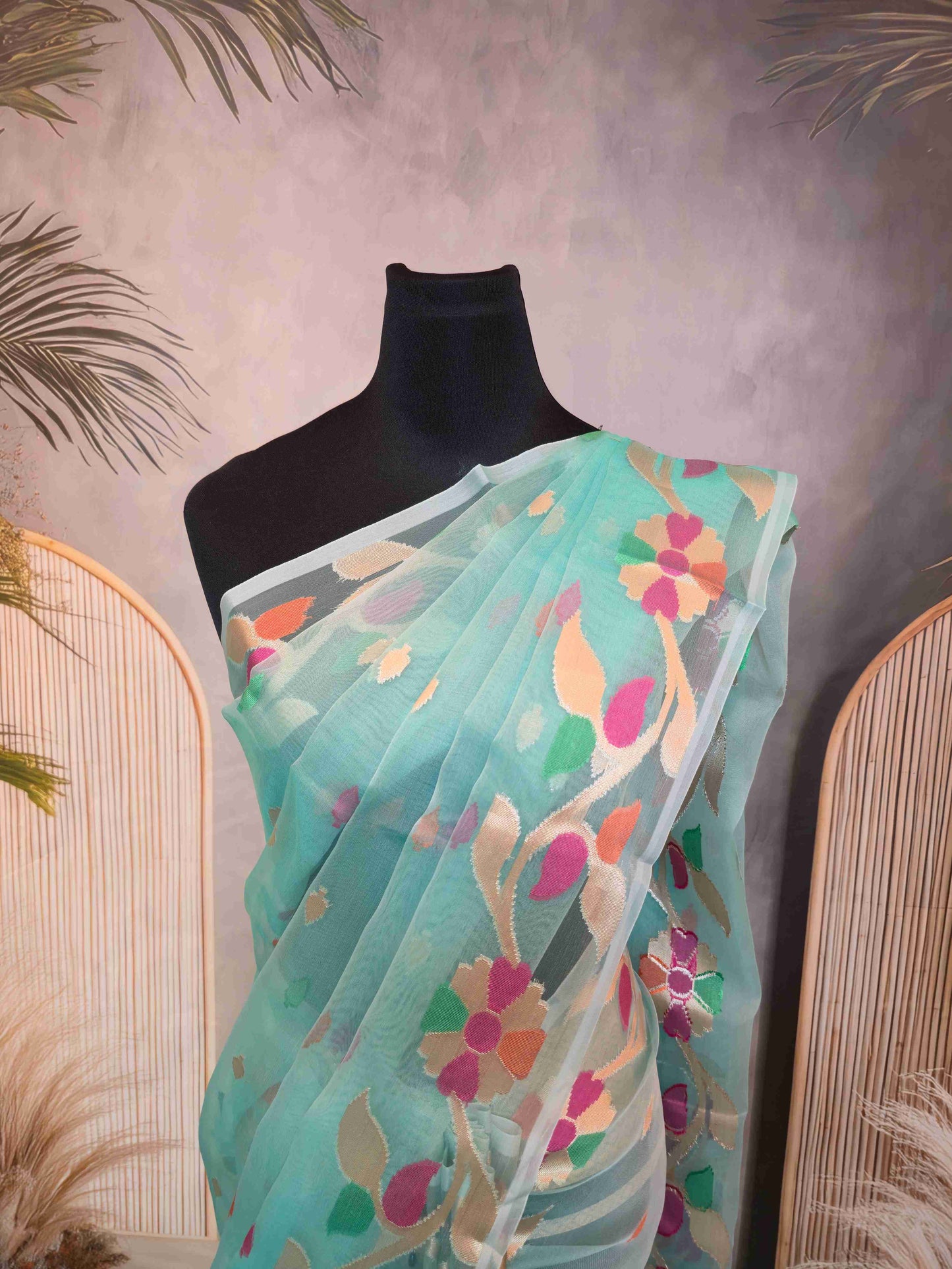 Organza Jamdani Saree