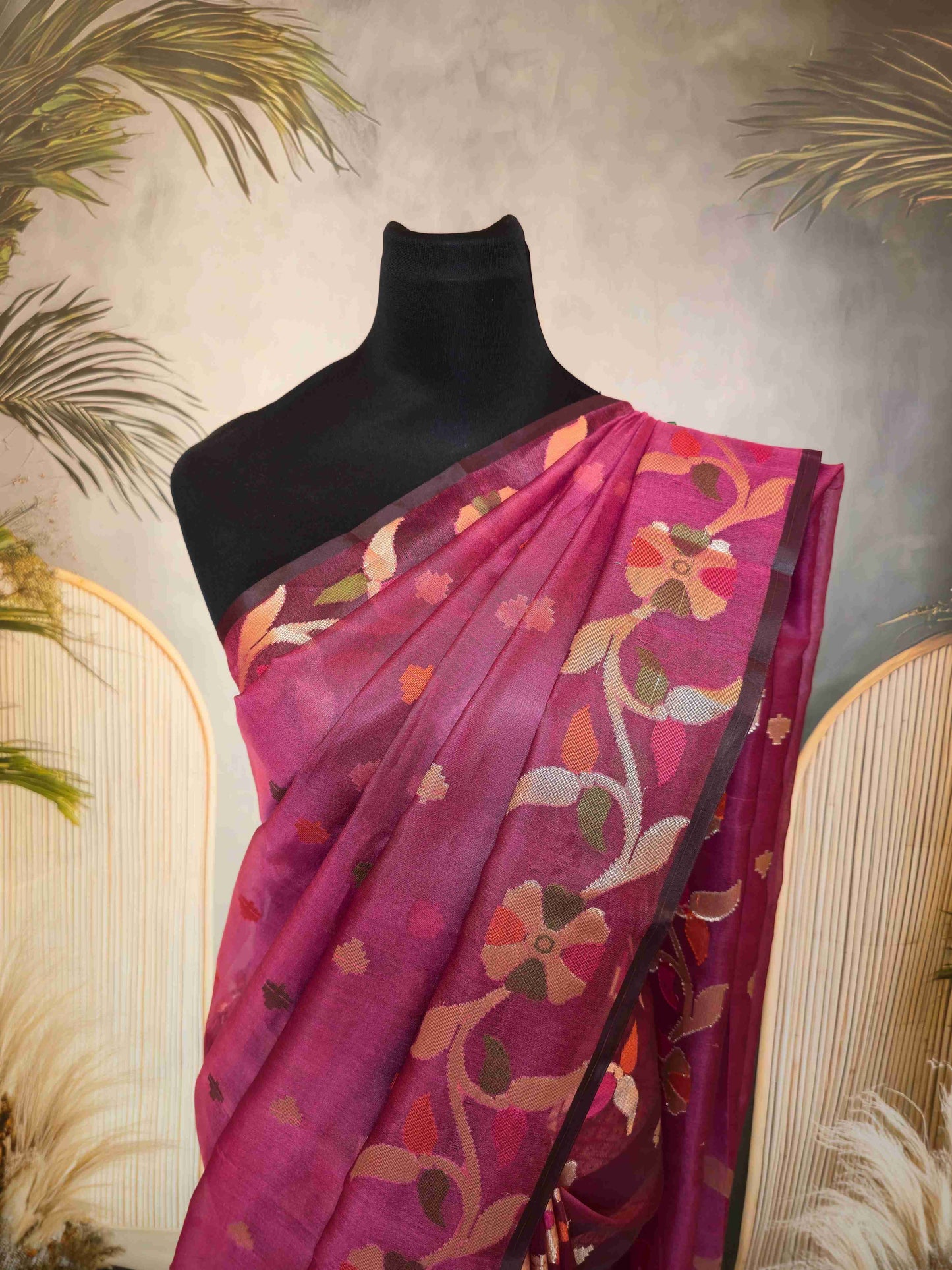 Organza Jamdani Saree